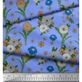thumbnail image 3 of Soimoi Cotton Jersey Fabric Leaves & Carnation Floral Print Fabric by The Yard 58 Inch Wide, 3 of 3