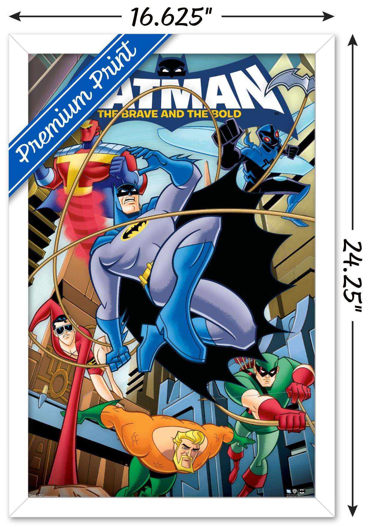 DC Comics - Batman - The Brave and The Bold Wall Poster, 14.725" x 22.375", Framed
