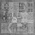 thumbnail image 1 of Ahgly Company Indoor Square Abstract Gray Modern Area Rugs, 4' Square, 1 of 4