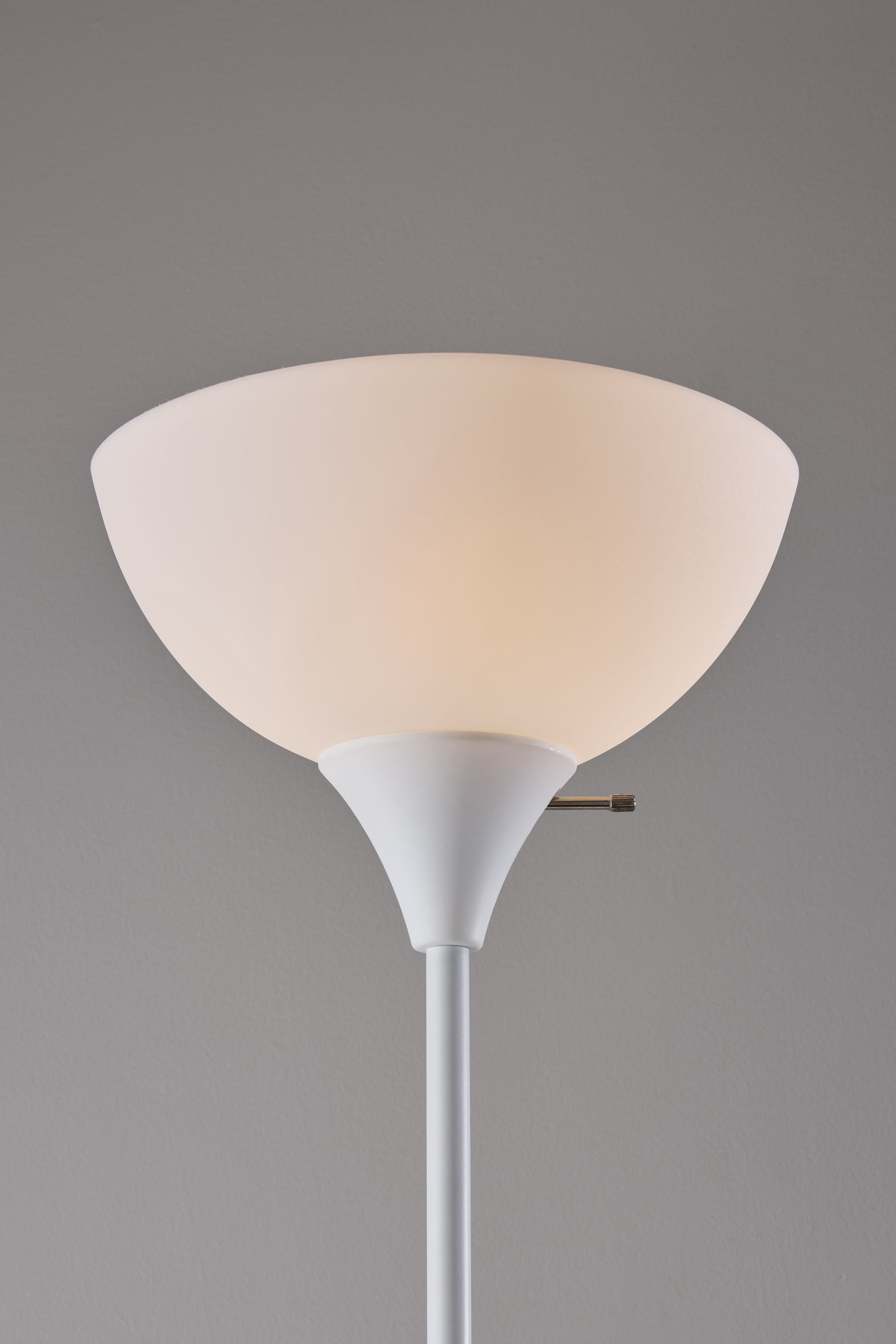 Mainstays 72" White Combo Floor Lamp with Reading Lamp, Modern Design