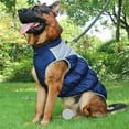 thumbnail image 6 of Large Dog Jacket with D-Ring, Dog Windproof Coat Raincoat,Pet Apparel Outfit with Reflective Strips, Winter Warm Vest for Medium Large Dog Red 2XL, 6 of 6