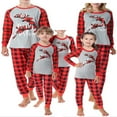 thumbnail image 1 of Christmas  Family Matching Set Pajamas Sleepwear for Kids Adult Deer Plaid Pyjamas, 1 of 6