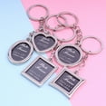 thumbnail image 2 of 5 llaveros de moda con marco de fotos personalizado para parejas, llavero de coche, regalo creativo (plata, 5 estilos), 2 of 5