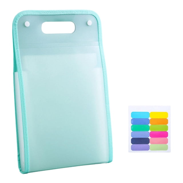 Carpeta portátil kusrkot para almacenamiento de material de oficina A4 13 compartimentos Verde
