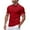Red, variant on Chbgutlmr Mens Shirts Summer Button Lapel Neck Tee Shirts Loose Casual Short Sleeve Solid Color Tops