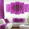 thumbnail image 1 of Large Purple Flower and Petals - Floral Canvas Art Print, 1 of 3