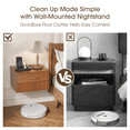thumbnail image 5 of JOINICE Mid Century Modern Floating Nightstands with Charging Station Fluted Wall Mounted Bedside Table for Bedroom,Living Room,Walnut, 5 of 7