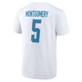 thumbnail image 3 of Men's David Montgomery White Detroit Lions Icon Player Name & Number T-Shirt, 3 of 3