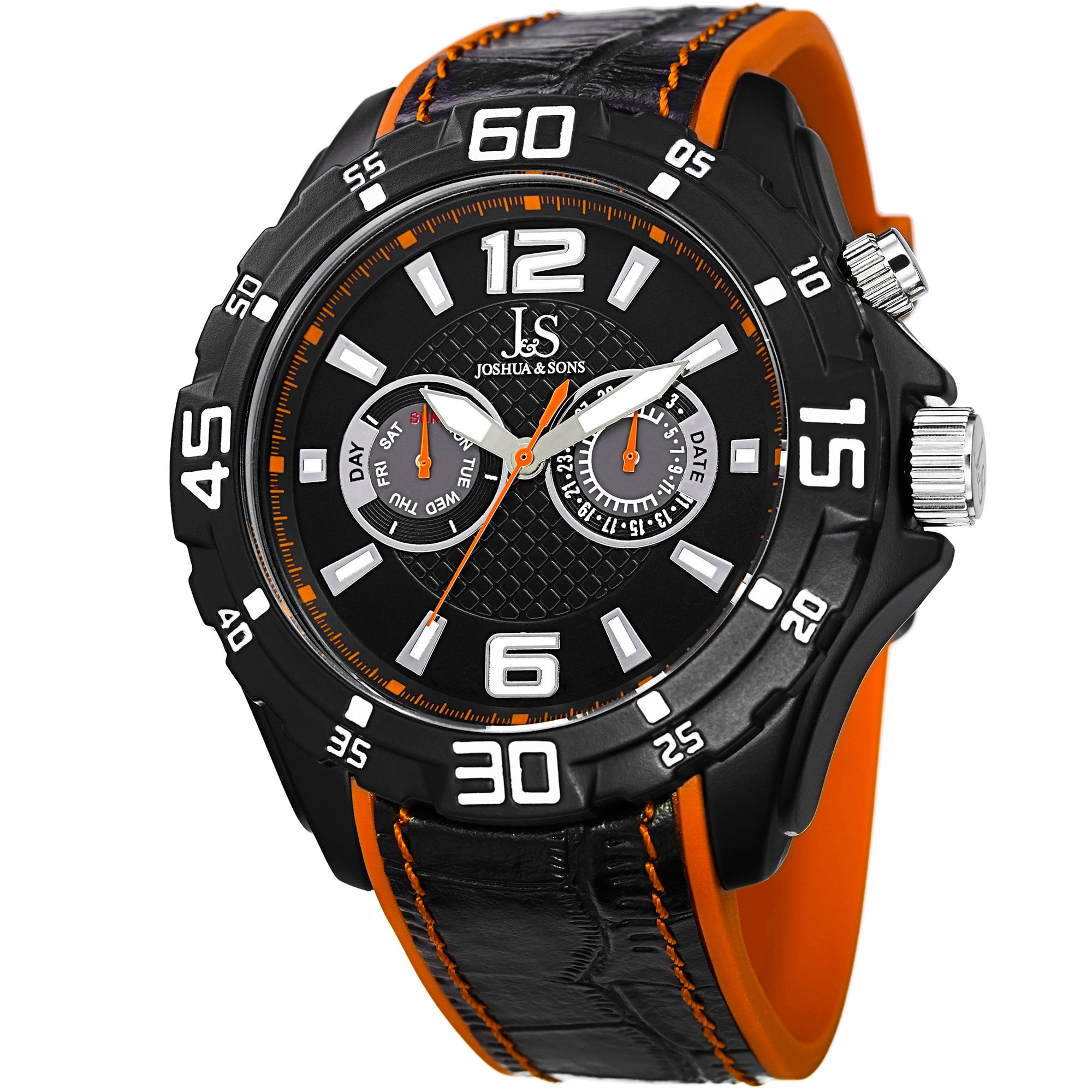 orange strap watch