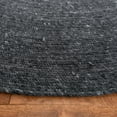 thumbnail image 3 of SAFAVIEH Braided Ronan Confetti Solid Area Rug, Black, 5' x 5' Round, 3 of 5