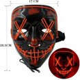 thumbnail image 4 of mask halloween masks costume purge mask Cosplay Halloween Gifts - Light up Mask Cosplay, Halloween Costumes for Men Adults Kids Boys, 4 of 5