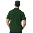 thumbnail image 4 of Gildan Softstyle Men's Pique Polo Shirt, Forest Green, Sizes S-3XL, Short Sleeve, Classic, 100 Cotton, 4 of 5