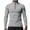 Gray, variant on successthop Sun Shirt for Men Long Sleeve UV Protection Plus Size Quarter Zip Mock Neck Breathable Lightweight Clothes