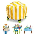 thumbnail image 3 of YWIYIUD 1PC Adjustable and Reusable Outdoor Toys Cover 34x18inch Portable and Practical Water Table Cover Suitable for Round Water and Sand Activity Tables, 3 of 8