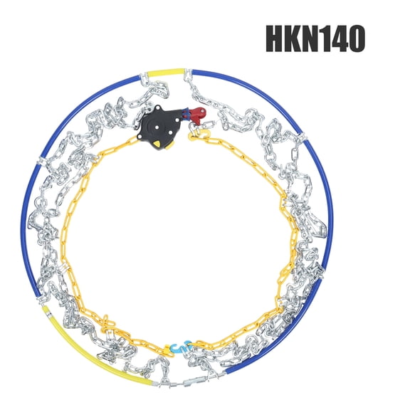 CBEHTWI 2Pcs Portable Snow Tire Chains, Auto Fixing Quick Fit Easy Installation Tire Chains, Universal Emergency Tire Traction Chains for Passenger Car, Pickup Trucks, SUV