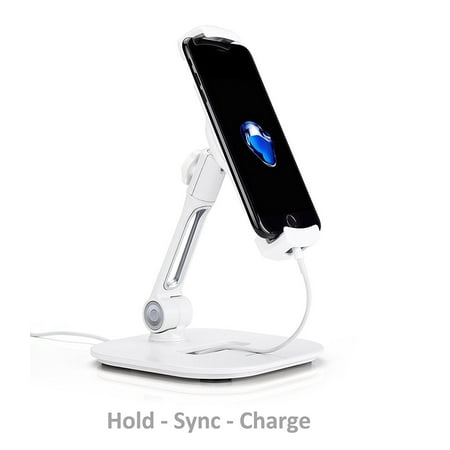 AboveTEK - Desktop Phone/Tablet Stand - White
