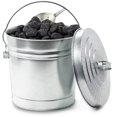 thumbnail image 2 of Galvanized Steel Trash Can, 10-Gallon, Multicolor - Metal Trash can - Trash can with lid - Kitchen Trash can - Outdoor Trash can for Patio - Camping Trash can - Metal Container with lid., 2 of 4