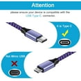 thumbnail image 2 of Android Fast Charging Cable C Port Charger Cord USB A to Type C Cell Phone Long Wires for Samsung Galaxy S24 FE Ultra/S22/S23 /S21/S20/S25+/S25 Ultra/S25,Google Pixel 9a/8a/7,iPhone 16 15, 2 of 14