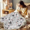 thumbnail image 3 of French Bulldog Sherpa Fleece Blanket for Couch Sofa Super Soft Cute Puppy Plush Throw Blanket for Kids Dog Lovers, Throw(50"x60"), 3 of 6