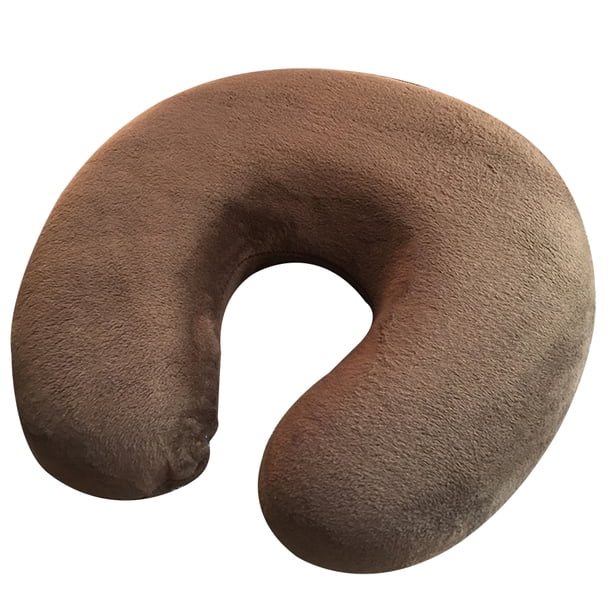 Almohada de memoria en forma de U para el cuello, ideal para viajes en avión, tren, casa u oficina (café)