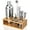 Silver, variant on Semderm 10-Piece Cocktail Shaker Set, Stainless Steel Bartender Kit with Bamboo Stand, Mixology Tools with Muddler Jigger Pourers for Home Bar, Gift for Men & Women ( Silver )