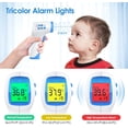 thumbnail image 4 of Termómetro de frente para adultos, termómetro médico de frente con pantalla LCD, termómetro sin contacto para bebés, niños, adultos, termómetro infrarrojo con alerta de fiebre, 99 datos registrados, 4 of 8