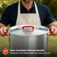 thumbnail image 4 of Megamaster 80 Qt Aluminum Turkey Fryer Pot with Basket, Premium Seafood Boil Pot with Lid and Silicon Handles, Large Stock Pot for Frying Turkey, Seafood, Crawfish, Crab, 4 of 7