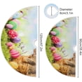 thumbnail image 3 of FMSHPON Easter Cute BunnyEggs Xmas Christmas Tree Skirt Stand Mat for Holiday Party Decoration Indoor Outdoor 48 inches, 3 of 6