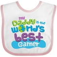 thumbnail image 3 of Inktastic Worlds Best Gamer Daddy Boys or Girls Baby Bib, 3 of 4