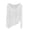 White, variant on SELONE Women's Swimwear Cover ups Asymmetric Tops Long Sleeve Mesh Bathing Suit Short Summer Clothes Black