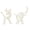 White, variant on Sungmor Cast Iron Small Elephant & Unicorn Statue, 2pcs Black Cute Animal Figurines, Home Office Decor Accent, Bookshelf, Desk, Cabinet Decorative Ornaments