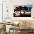 thumbnail image 5 of Elephant Stock African Sunset Wall Art - Horizontal Canvas Wall Art - Living Room Wall Decor - Nature Canvas - Orange And Blue Decor By Philippe Hugonnard - 48" x 32", 5 of 8