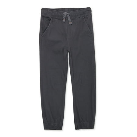 365 Kids From Garanimals Boys Stretch Canvas Dart Joggers, Sizes 4-10
