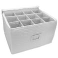 Sorbus Stemware Storage Chest Deluxe Quilted Case with Dividers Service for 12 Great for
