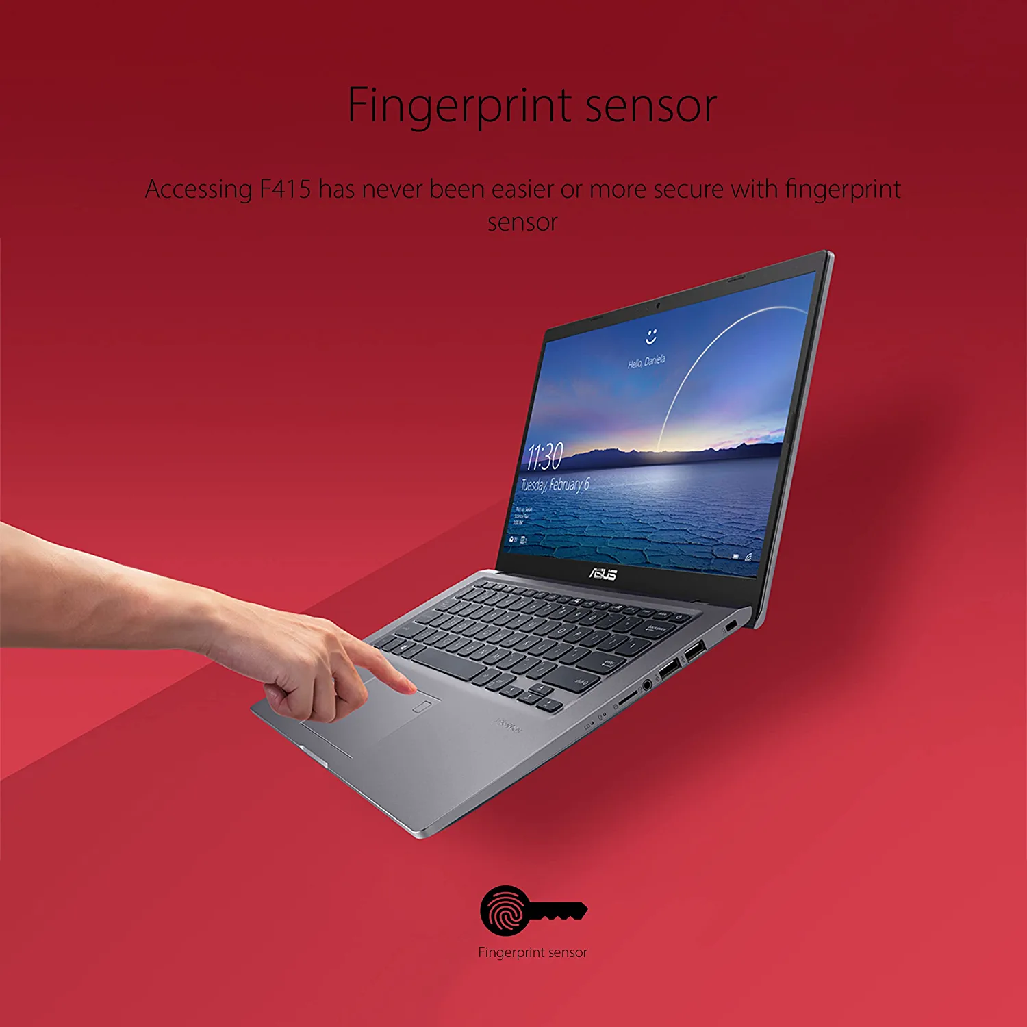 ASUS VivoBook 14 Laptop Computer, 14" IPS FHD Display, Intel Core i3-1115G4 Processor, 4GB DDR4, 128GB PCIe SSD, Fingerprint Reader, Windows 11 Home in S Mode, Slate Grey, F415EA-AS31