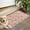 Pink Cow Flower, variant on White Cow Milk Pattern Door Rugs,Washable Non Slip Door Mats Indoor,Decorative Door Mats,Entry Mat Indoor for Entrance,Bedroom,Kitchen,Bathroom,17"x30"