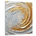 thumbnail image 2 of Designart "Enchanted Whirls in Gold and Cream II" Abstract Spirals Metal Wall Decor, 2 of 5