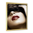 thumbnail image 2 of Designart 'Portrait Of Modern Girl With Mask' Modern Framed Art Print, 2 of 4