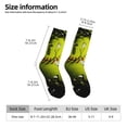 thumbnail image 2 of Daiia Ball Print Crew Socks – Soft Breathable Long Socks for Men & Women, Moisture-Wicking & Comfortable Daily Wear Socks, One-Size Fits Most (US 5-11), 2 of 6