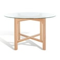 thumbnail image 4 of Safavieh  Couture Ruthanne Solid Wood/Tempered Glass Round Dining Table - 48 in. W x 48 in. D x 30 in. H, 4 of 5