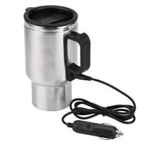 Electric Coffee Mug, Stainless Steel Spill-proof Water Kettle 12V 65 Warm Keeping 450ml For Car For Travel