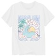 thumbnail image 3 of Liyamei T-Shirt à Manches Courtes Col Rond Lettre Décontracté à la Mode pour Enfants Blanc, 3-4 Ans, 3 of 3