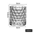 thumbnail image 3 of Taza de de 300 ml Vasos para beber Apto para lavavajillas Taza de café inferior ponderada gruesa para restaurante Café Bar Lugares de ocio Escritorio de oficina Transparente Sunnimix Taza de café, 3 of 8