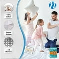 thumbnail image 3 of National Allergy Premium 100% Cotton Zippered Pillow Protector - Standard Size - White - 300 Thread Count - Hypoallergenic Bed Pillowcase with Zipper - Breathable Encasement Cover, 3 of 3