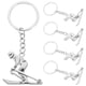 thumbnail image 1 of GOOHOCHY 5pcs llaveros de llaves de esquí atleta diseño llavero anillos encantadores llavero para decoraciones, 1 of 7