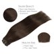 thumbnail image 4 of Extensiones de cabello para coser Cabello humano real 16 pulgadas 100G Extensiones de cabello de trama Cabello humano Balayage Rubio ceniza a rubio Destacados Extensiones de cabello de trama atadas a, 4 of 5