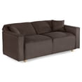 thumbnail image 4 of Sofá Cama Makora Abbot Chocolate Lino Memory Foam Respaldo con Reclinable de 3 Posiciones, 4 of 8