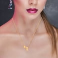 thumbnail image 4 of Latrodar Heart 26 English Letter Pendant Necklace Heart Short Collarbone Chain R up to 30% Off, 4 of 5