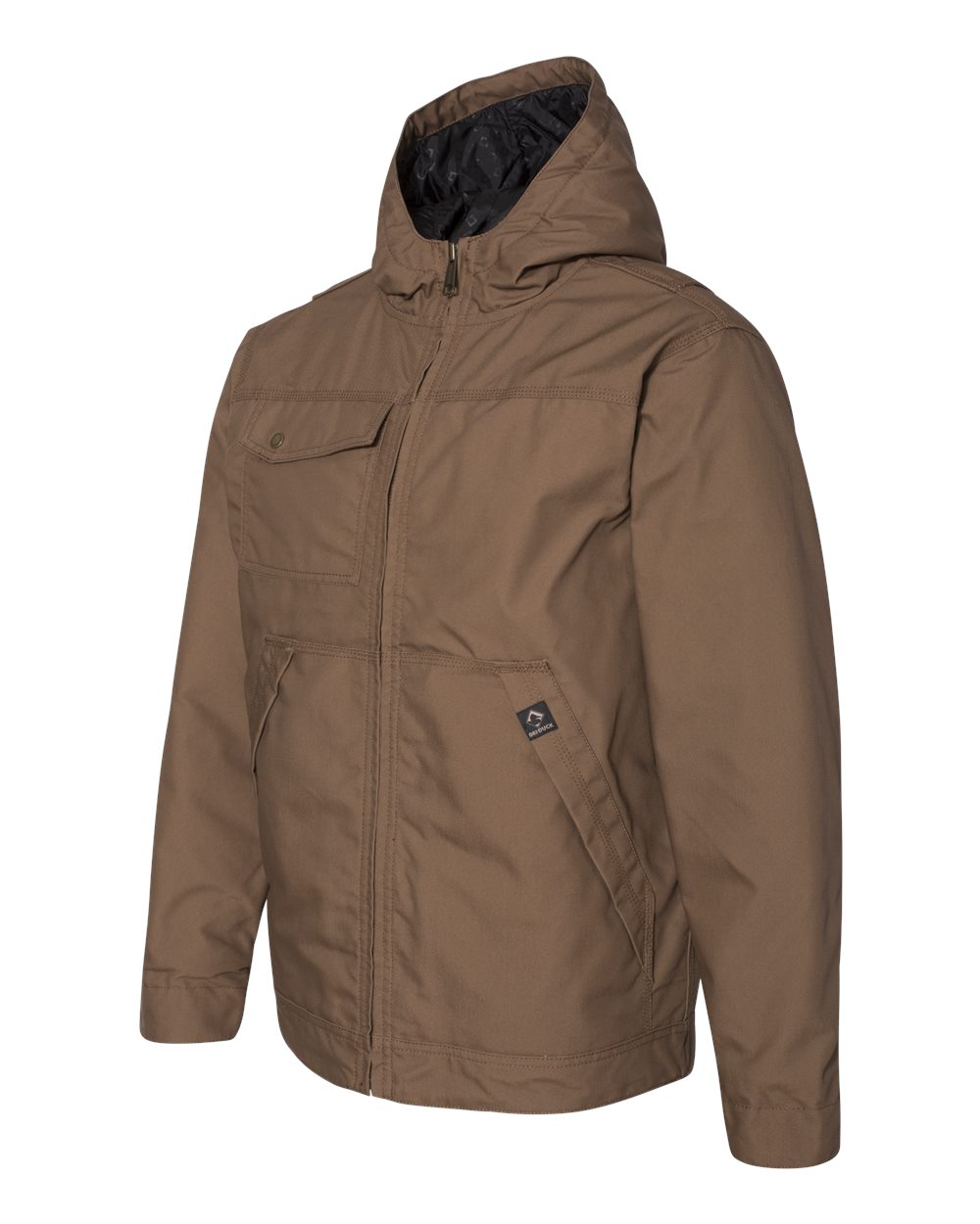 Men's 8.5oz, 60% Cotton/40% Polyester Storm Shield TM Hooded Canvas Yukon Jacket - FIELD KHAKI - 2XL - image 2 of 4