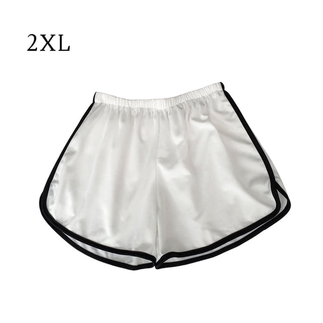 Pantalones cortos deportivos para mujer Pantalones cortos deportivos sueltos con pierna ancha Pantalones cortos deportivos, blanco, XXL Methold AP001487-05B